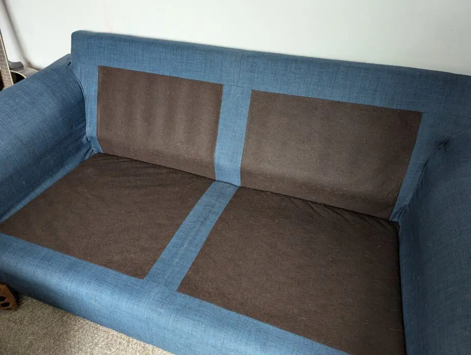 DFS Cotton Navy Blue Sofa