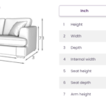 DFS Freya 2 Seater Sofa (Grey)
