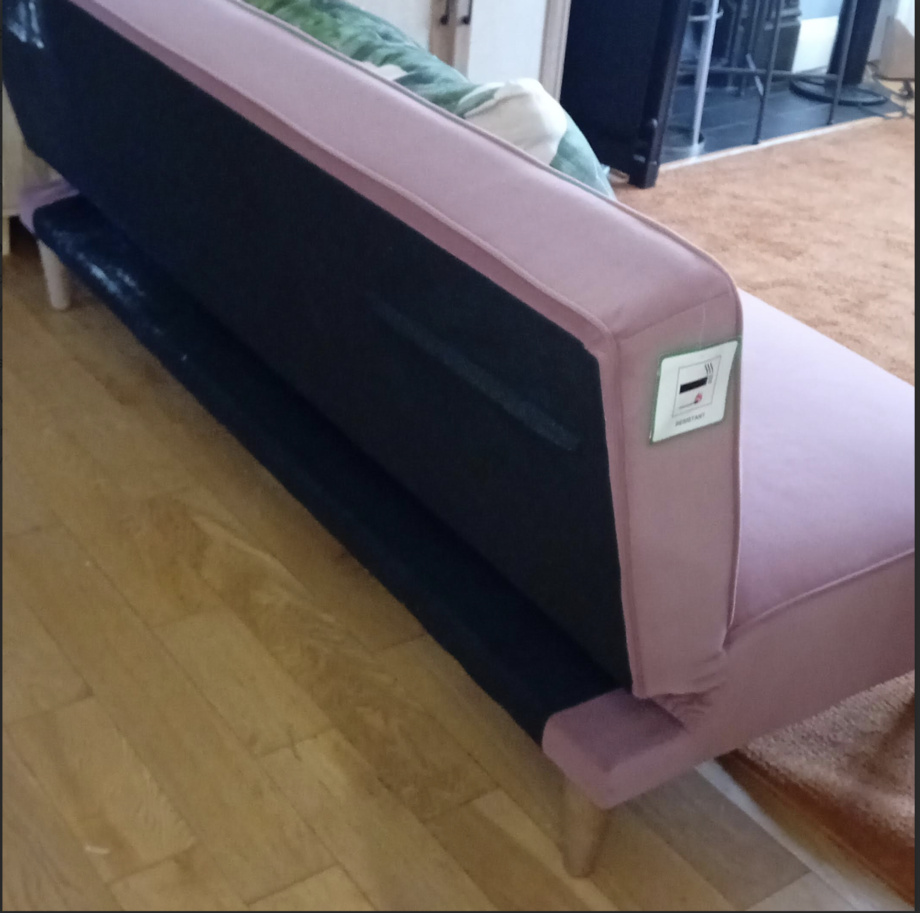 JASPER ARMLESS CLICK CLACK SOFA BED