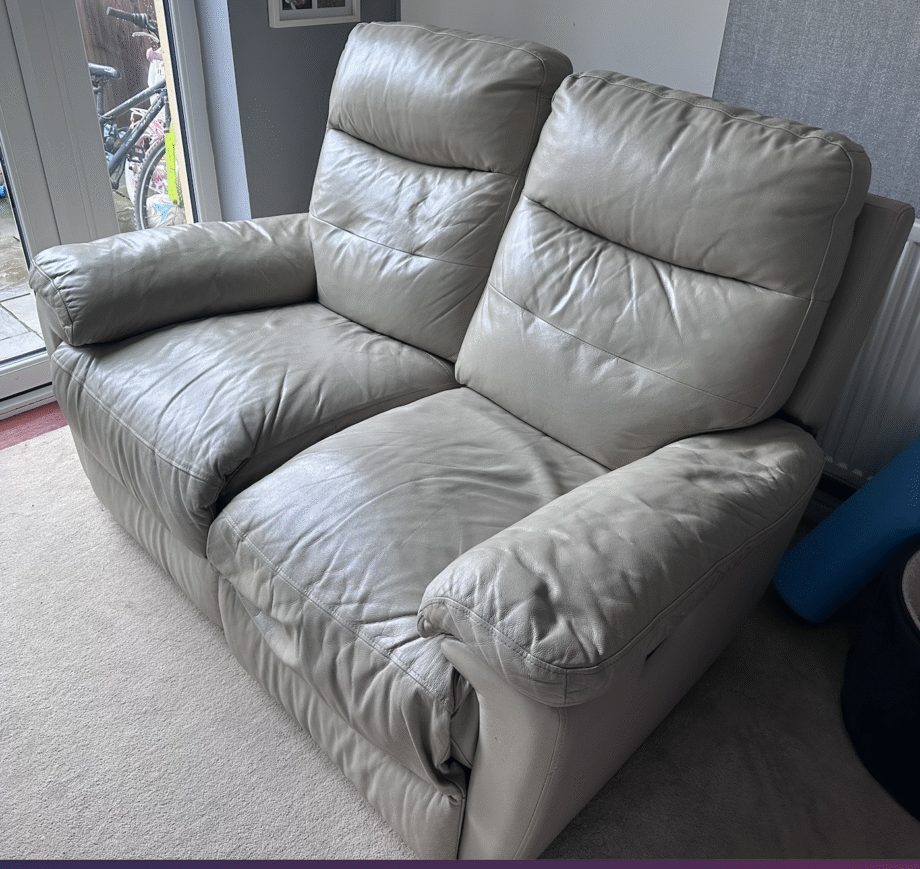 Harveys + Beige/Oatmeal +Leather Sofas