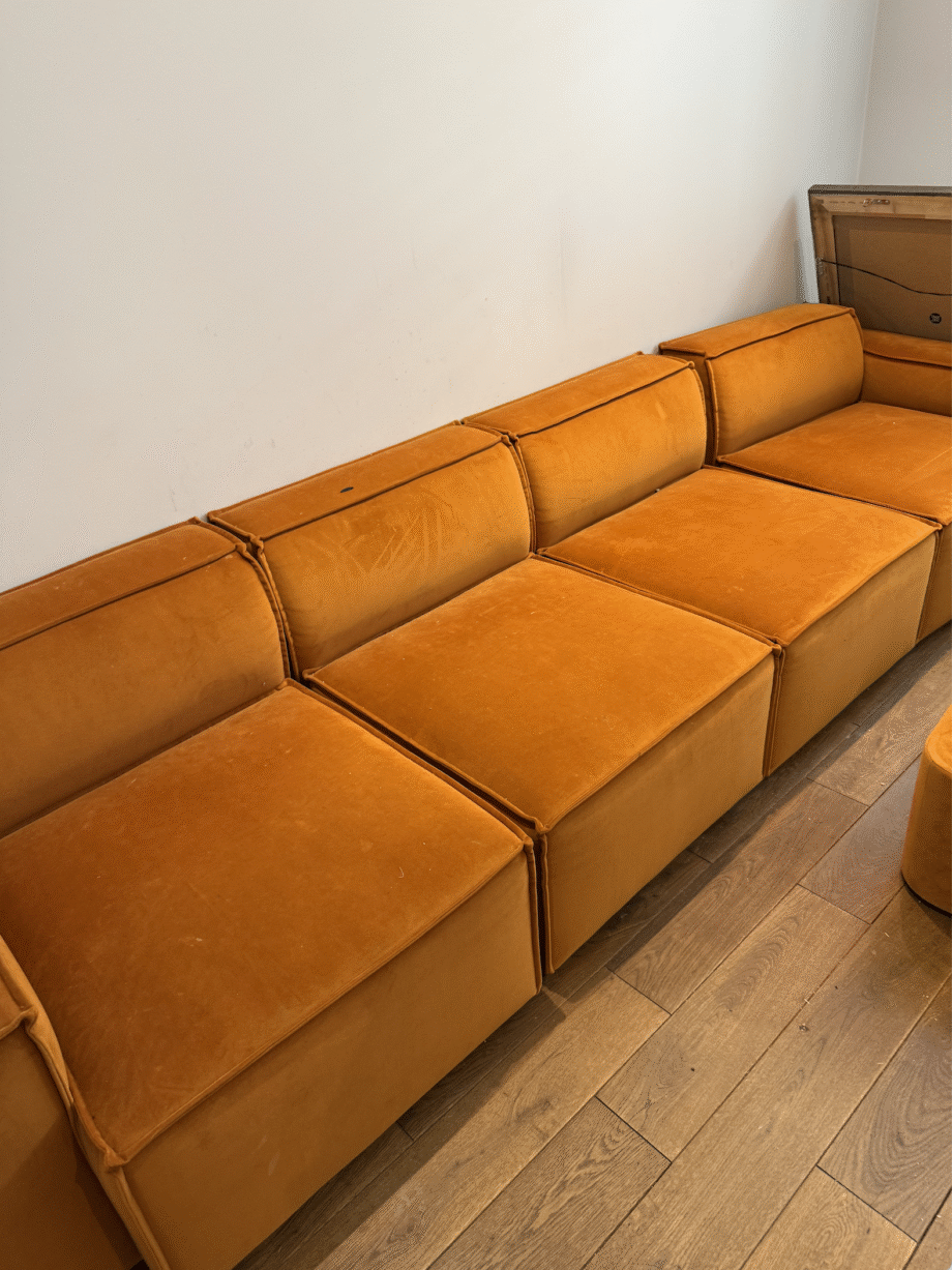 4 Seater Modular sofa. 18 months old. We paid £3500 for it new.