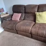 Dfs brown leather corner sofa