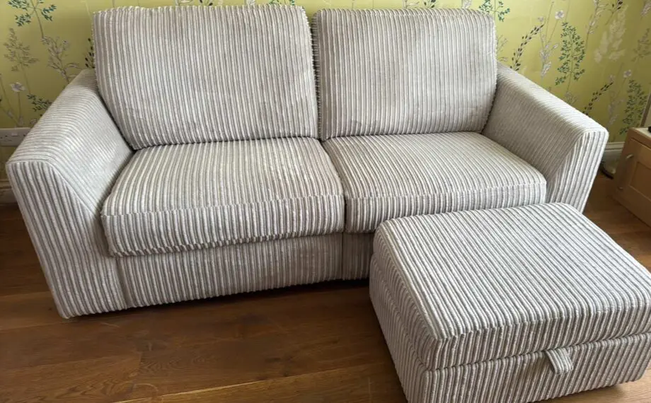 DFS Heydon 3 seater double power recliner sofa & footstool IMMACULATE CONDITION **REDUCED**