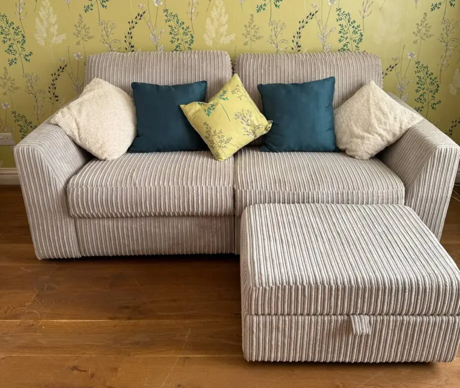 DFS Heydon 3 seater double power recliner sofa & footstool IMMACULATE CONDITION **REDUCED**