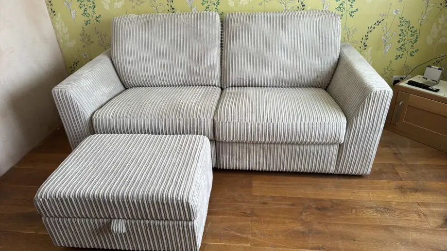 DFS Heydon 3 seater double power recliner sofa & footstool IMMACULATE CONDITION **REDUCED**