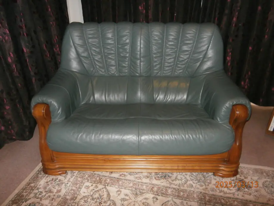 3 piece Italian Leather suite inc. two recliners [wall huggers]
