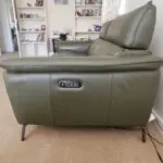 Green 3 seater sofa