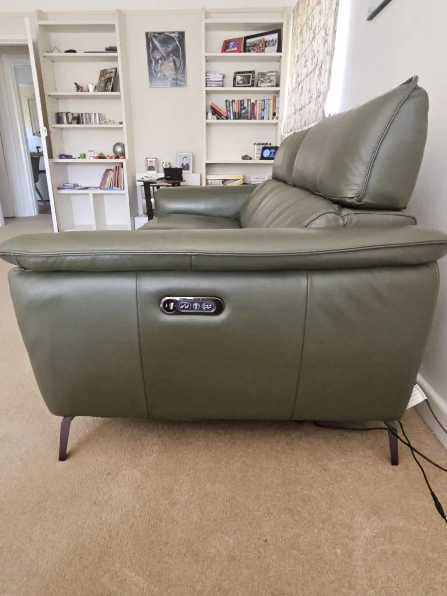 Green 3 seater sofa