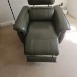Green armchair