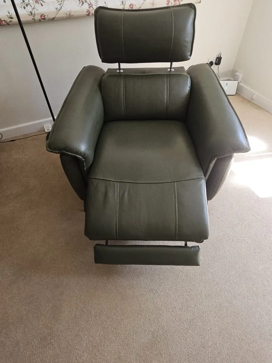 Green armchair