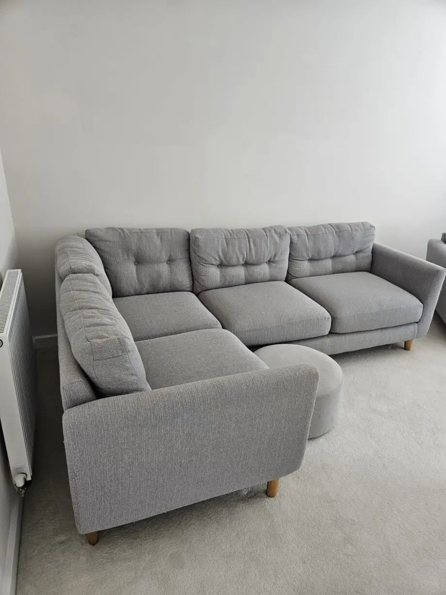 Oak Furnitureland L Shaped Corner Sofa and Love Chair