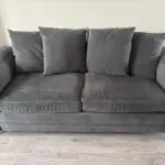 Dark Grey 3 Seater Sofa & Chair