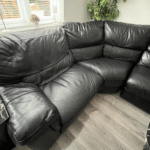 DFS BLACK CORNER SOFA