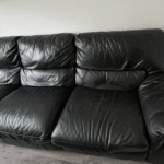 DFS BLACK CORNER SOFA