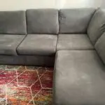 DFS Xander Left Hand Facing Arm Open End Corner Sofa (Colour: Graphite/grey)