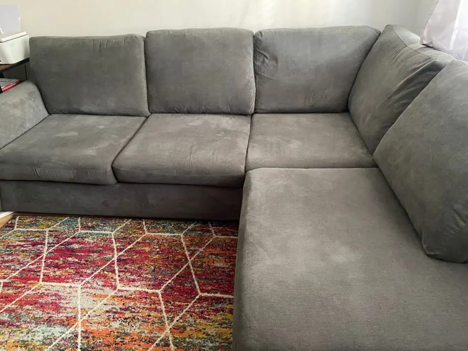 DFS Xander Left Hand Facing Arm Open End Corner Sofa (Colour: Graphite/grey)
