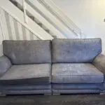 Grey Velvet sofa