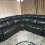 Dfs grey corner sofa of 5 seat brand new