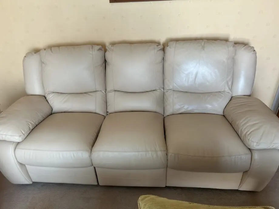 Leather reclining Sedona and arm chair
