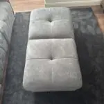 Sofology Cadenza sofa and footstool lead grey