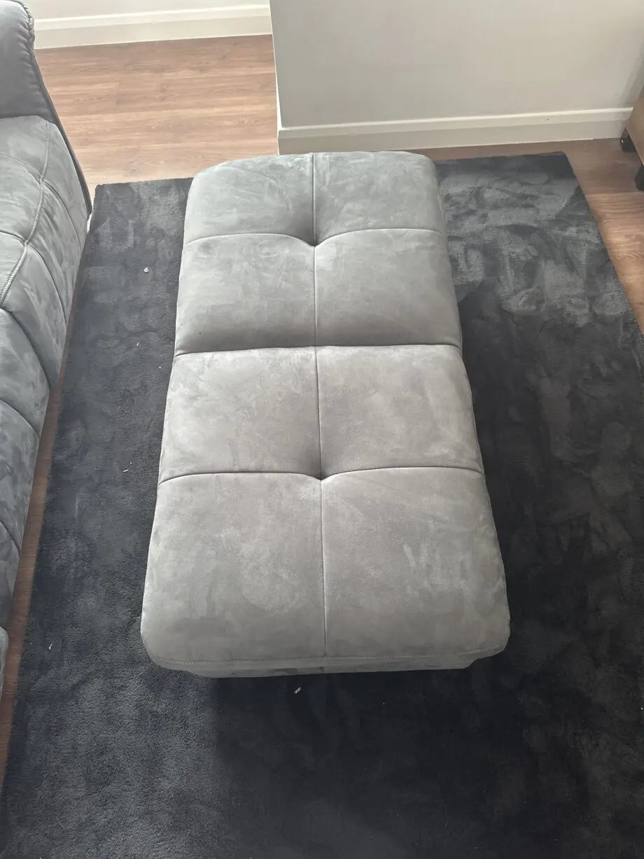 Sofology Cadenza sofa and footstool lead grey