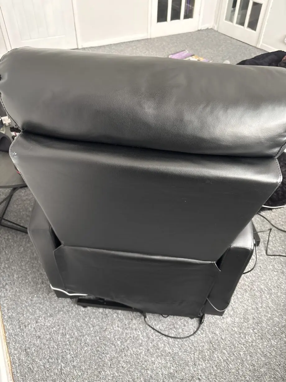 *ACCESSIBLE FAUX LEATHER BLACK RECLINER SOFA* FLEXISPOT XL3: Electric Armchair with Massage and Heating Function