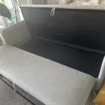 MADE - Hitomi Platform Sofa Bed Mountain Grey Fabric