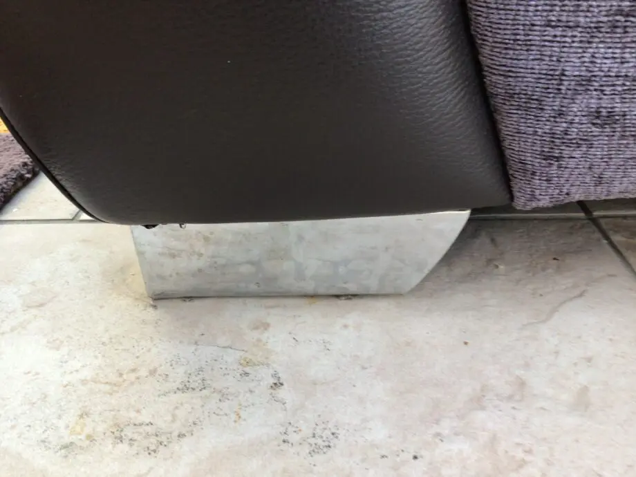 DFS Brown Corner Sofa & Swivel Snuggle Chair