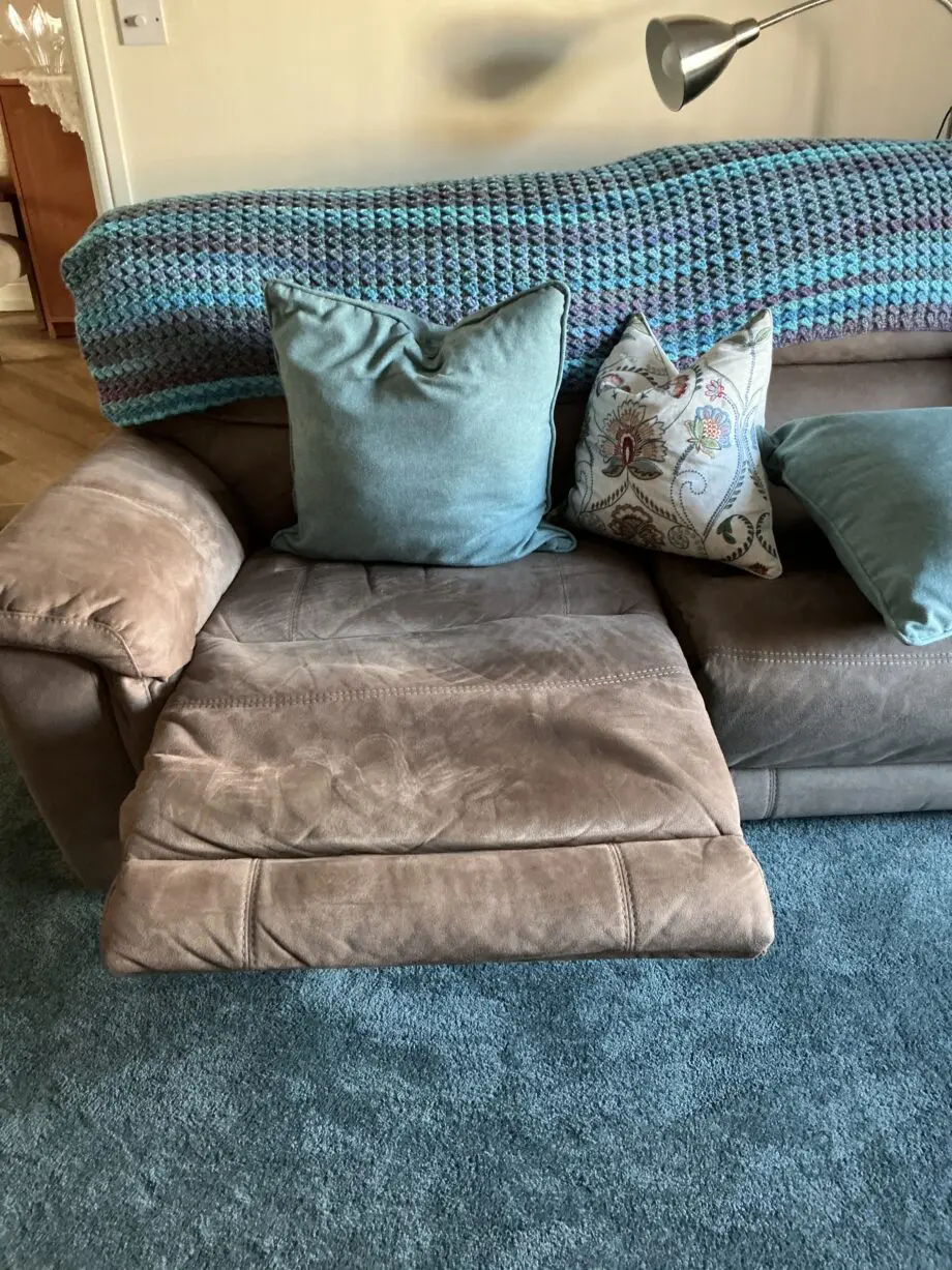 DFS 5 piece settee in beige coffee colour