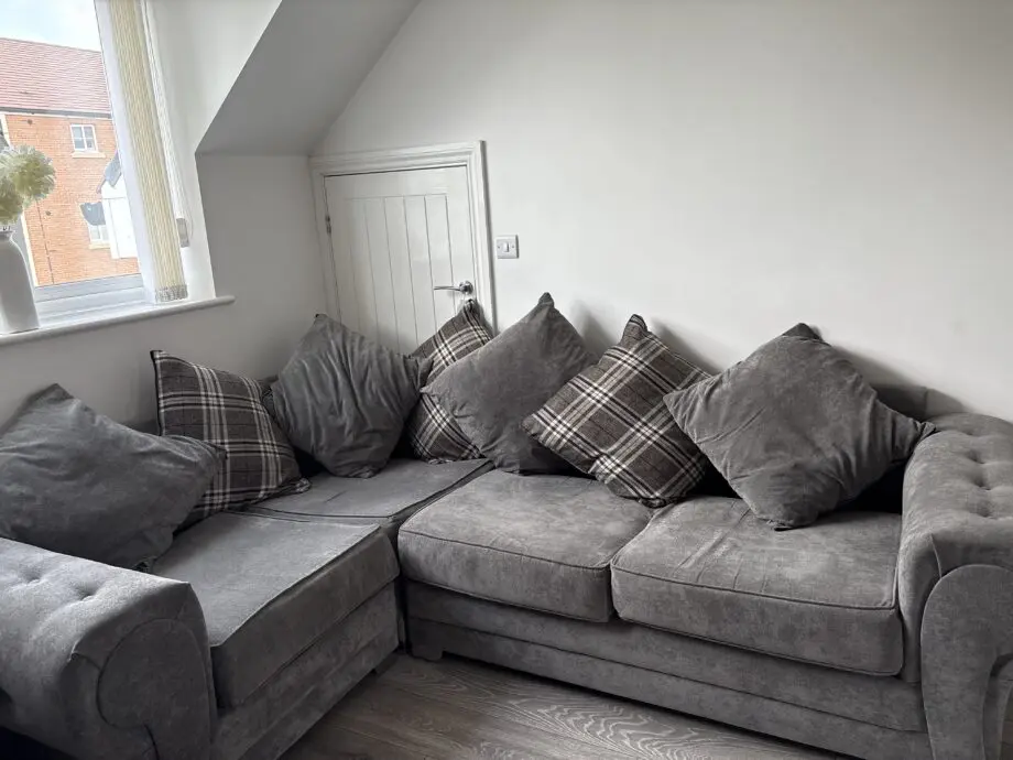Verona scatter back left hand corner sofa grey