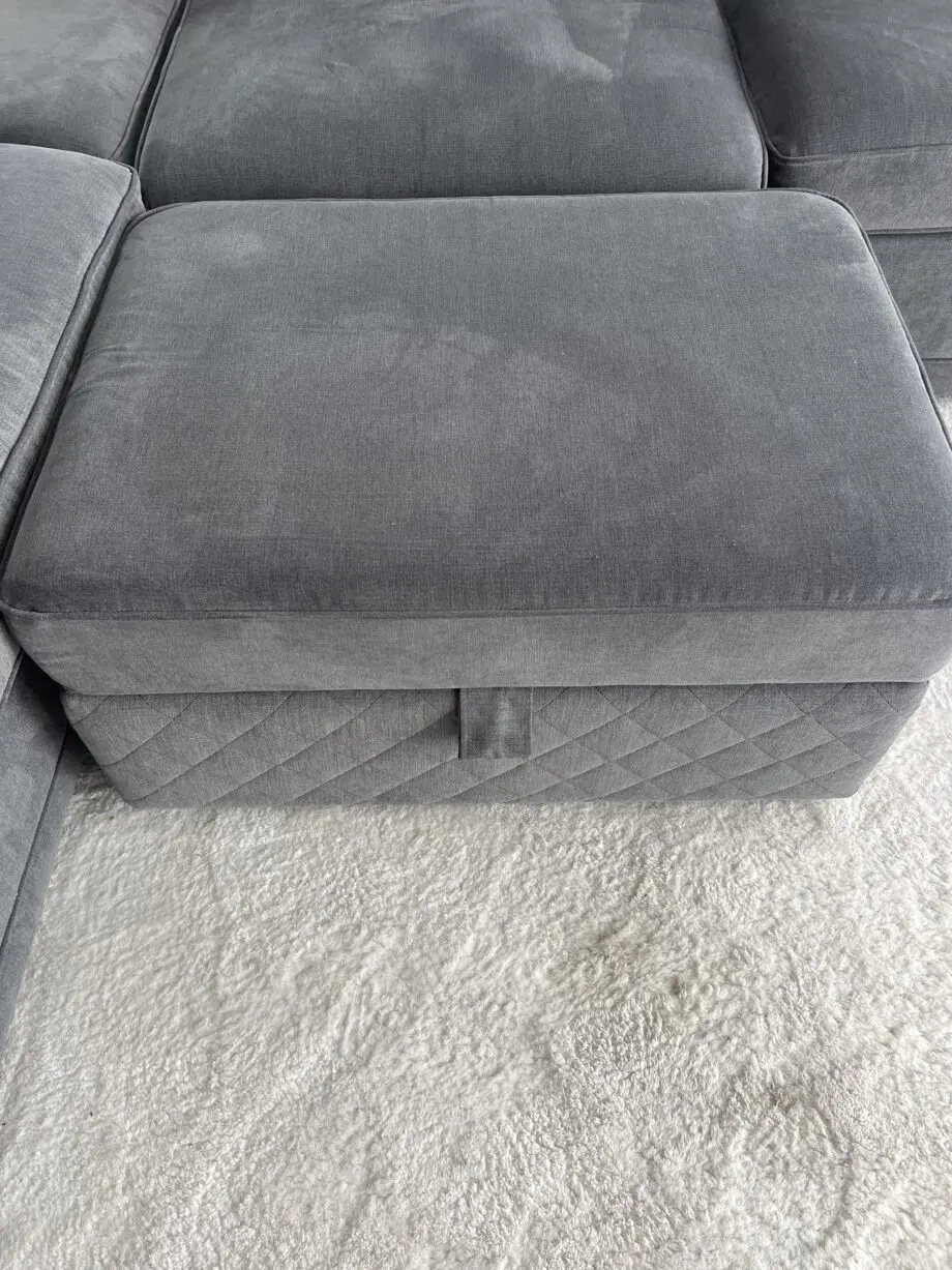 DFS grey right hand orka corner sofa