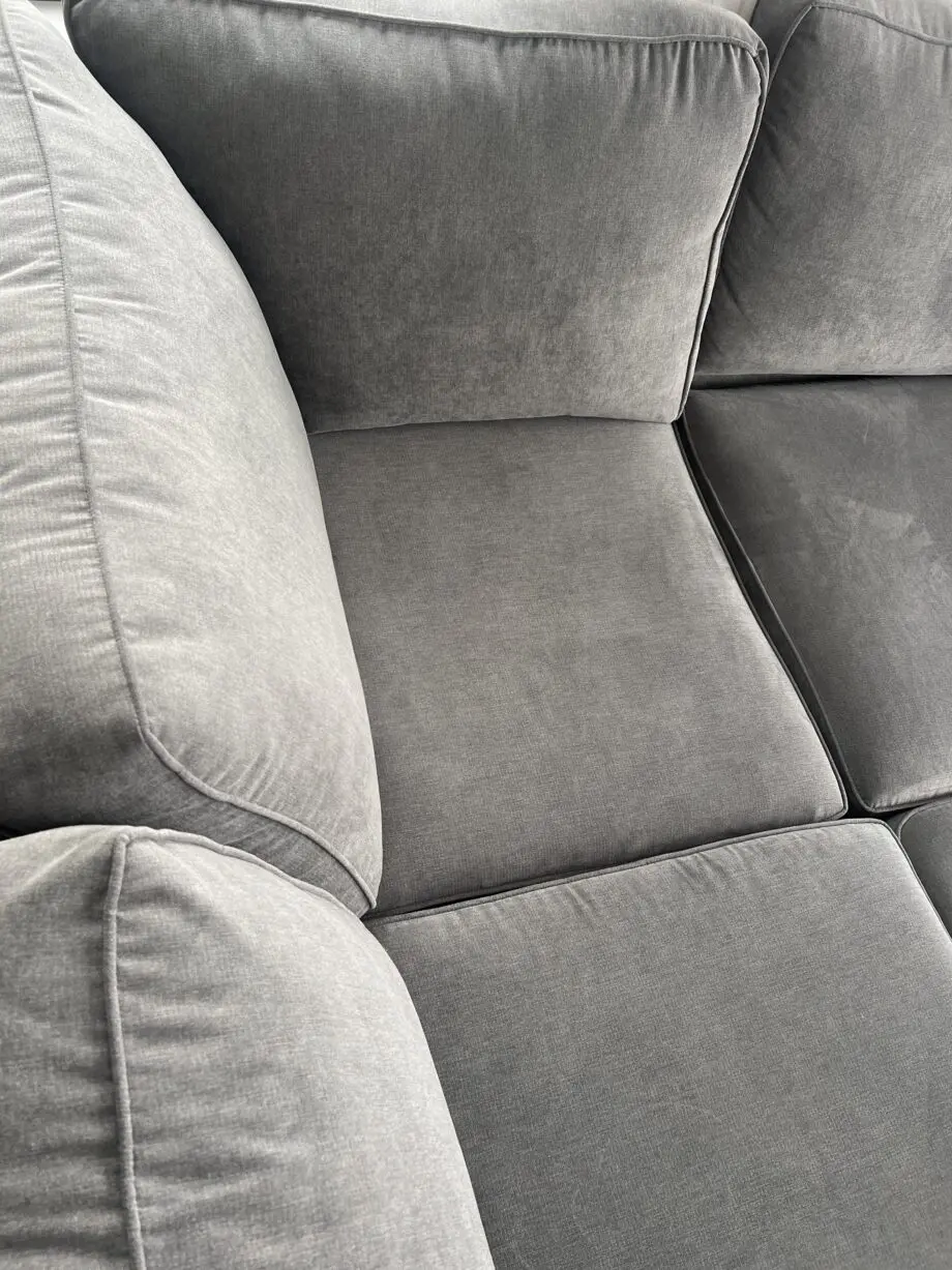 DFS grey right hand orka corner sofa