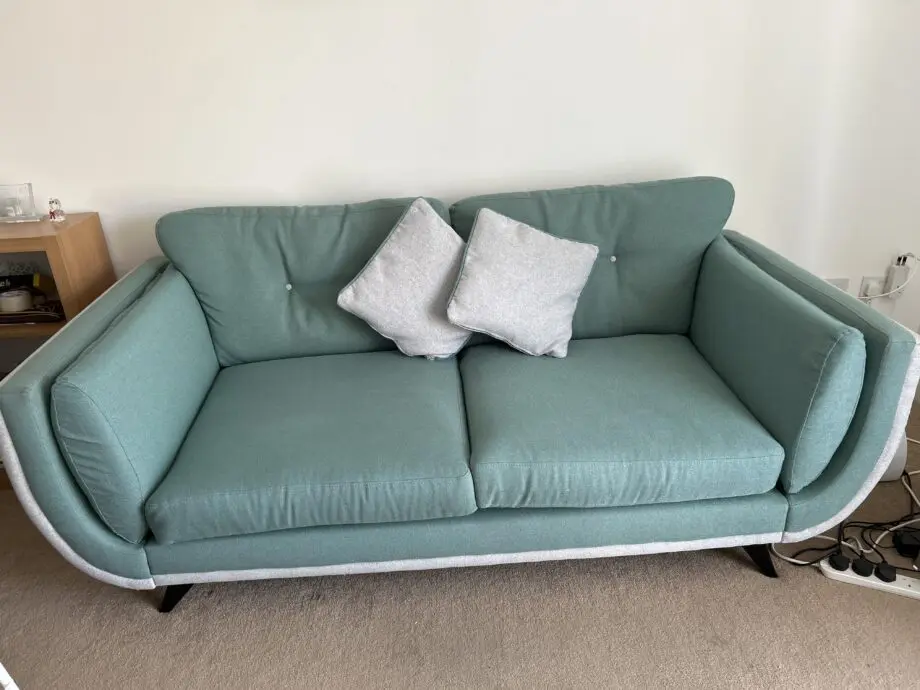 3 seater - dusty teal DFS Zuri sofa