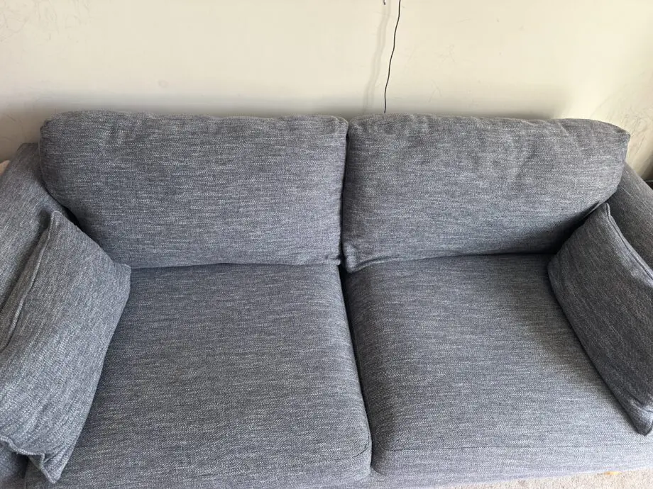 Gryeish Blue 3 seater sofa from oak furniture land