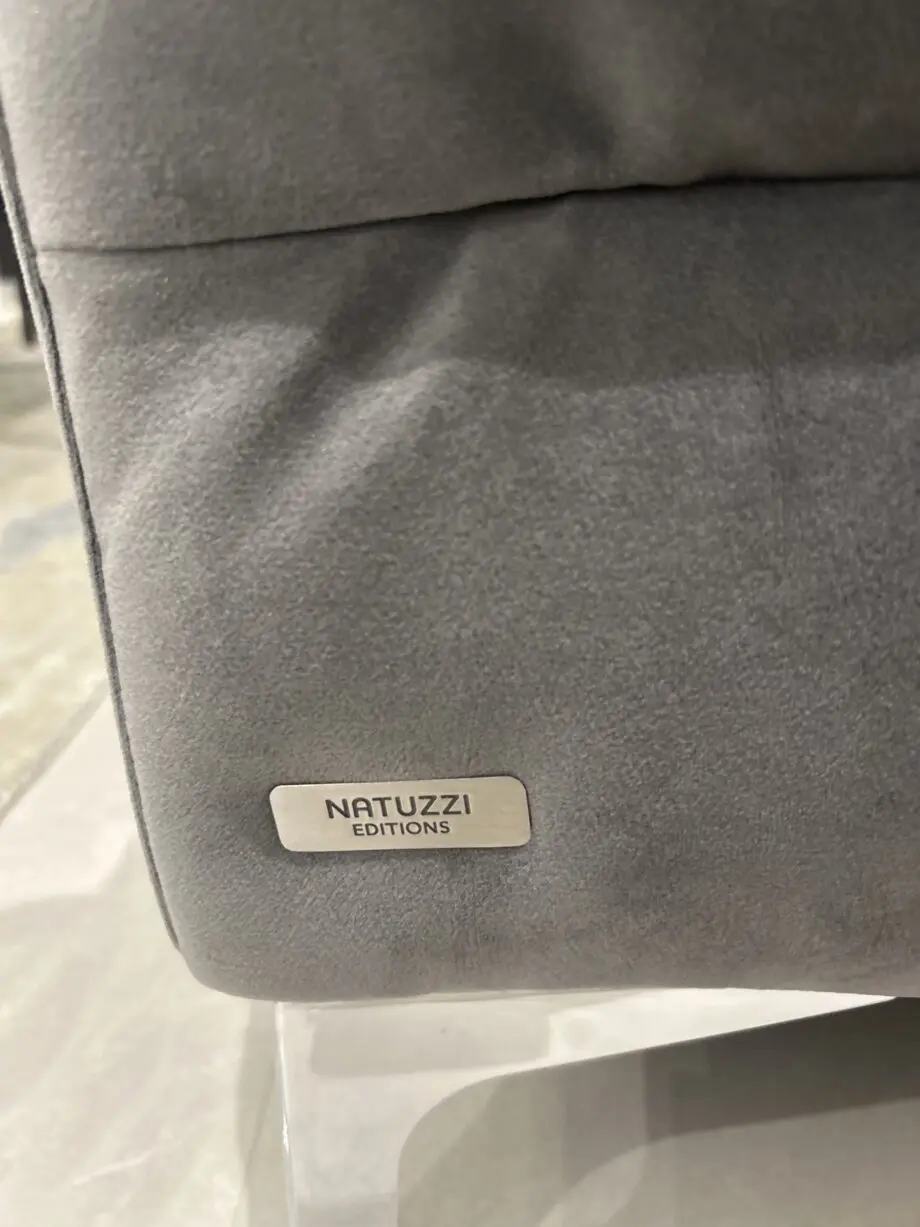Natuzzi grey sofa two seater