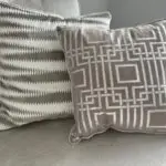 Duresta Bardot Large 3 seater sofa Hand made fabric sofa silver/light grey Romford, London