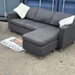 Premium Grey L-Shaped Sofa – Stunning Condition