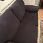 Black three seater sofa