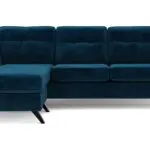 DFS Geller Velvet 4 Seater Lounger