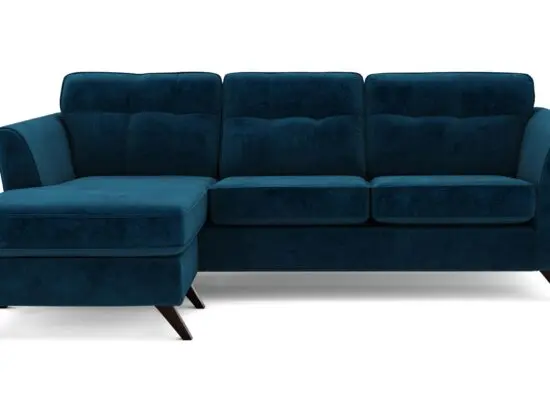 DFS Geller Velvet 4 Seater Lounger
