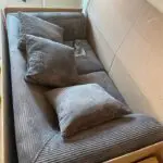 Jumbo Cord 2 Seater Sofa in Grey
