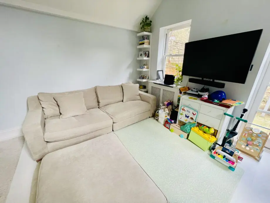 The Lounge Co Oatmeal Modular 4 Seaters & footstool