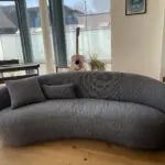 Margot Curved Boucle 3 Seater Sofa