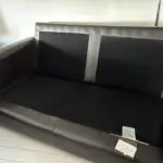 Very Good Condition Brown Leather Sofa Set