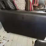 Very Good Condition Brown Leather Sofa Set