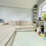 The Lounge Co Oatmeal Modular 4 Seaters & footstool