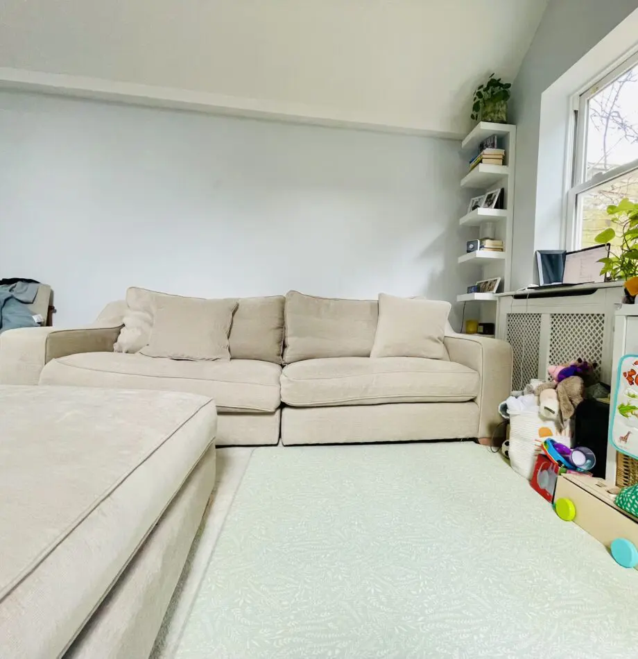 The Lounge Co Oatmeal Modular 4 Seaters & footstool