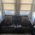 Very Good Condition Brown Leather Sofa Set