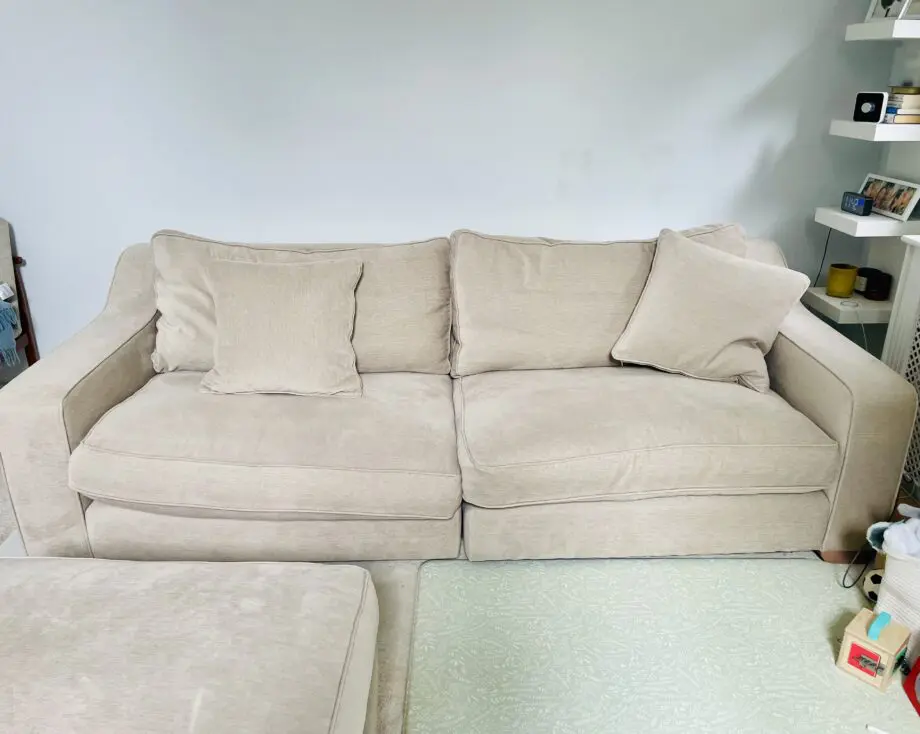 The Lounge Co Oatmeal Modular 4 Seaters & footstool
