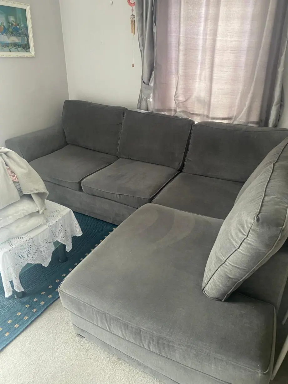 DFS grey corner sofa